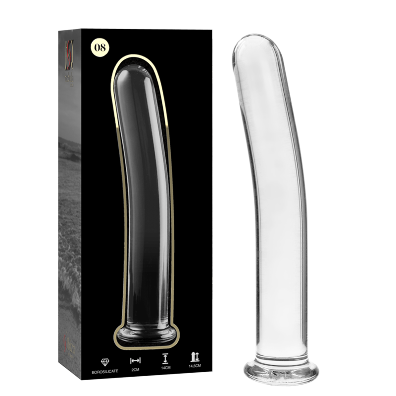 NEBULA SERIES - Modell 8 Dildo aus Borosilikatglas, 14,5 cm Ø 2 cm