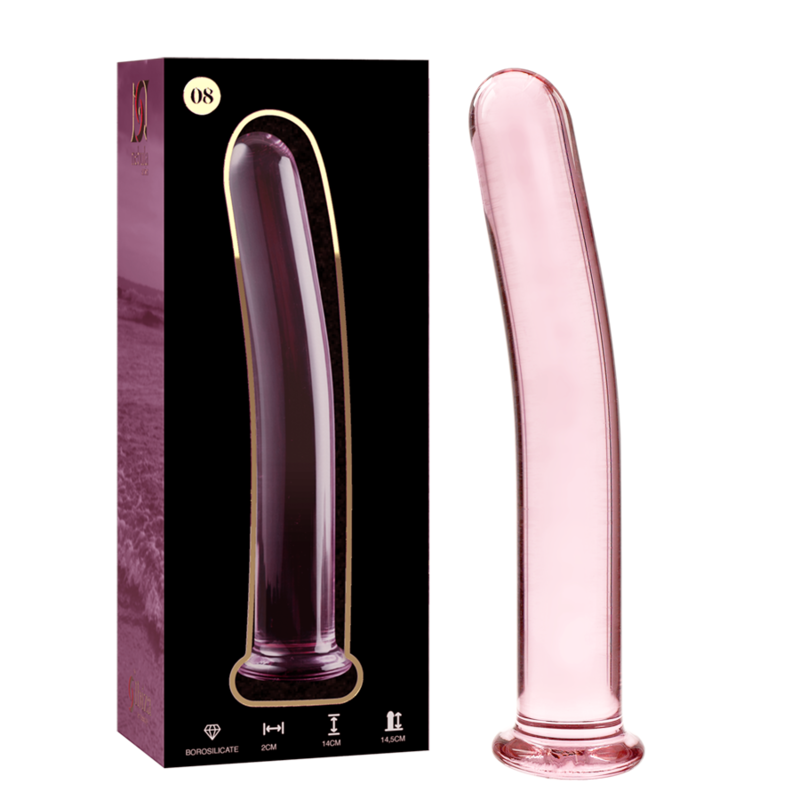 NEBULA SERIES - Modell 8 Dildo aus Borosilikatglas, 14,5 cm Ø 2 cm