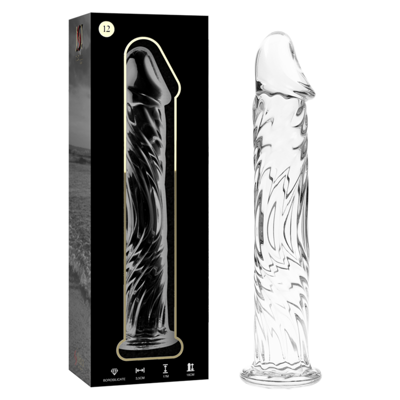 NEBULA SERIES - Modell 12 Dildo aus Borosilikatglas, 17 cm Ø 3,5 cm