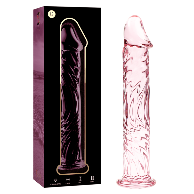 NEBULA SERIES - Modell 12 Dildo aus Borosilikatglas, 17 cm Ø 3,5 cm