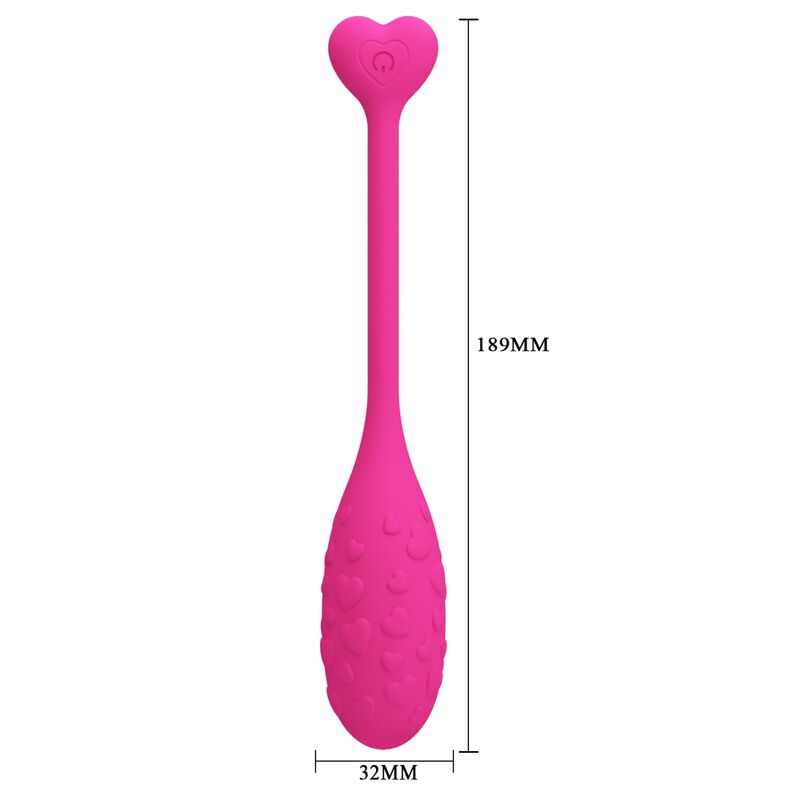 PRETTY LOVE - App-gesteuertes Fisher-Vibrationsei Rosa