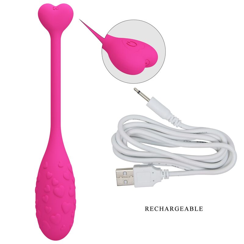 PRETTY LOVE - App-gesteuertes Fisher-Vibrationsei Rosa