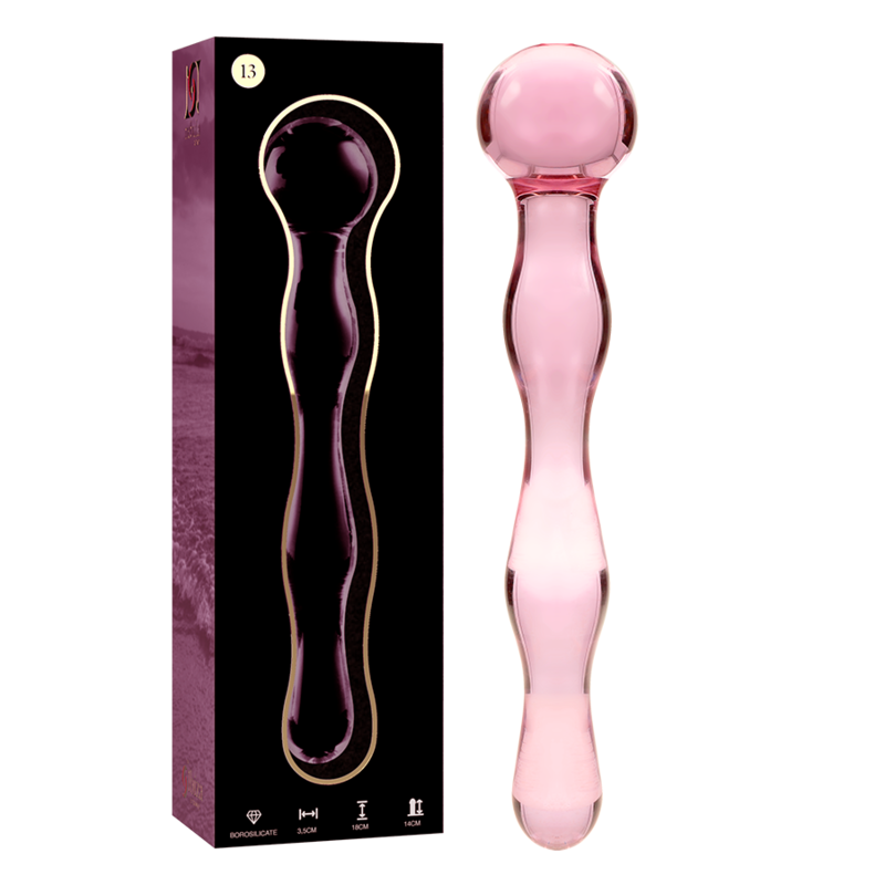 NEBULA SERIES - Modell 13 Dildo aus Borosilikatglas, 18 cm Ø 3,5 cm