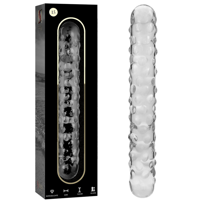 NEBULA SERIES - Modell 15 Dildo aus Borosilikatglas, 18,5 cm Ø 3 cm