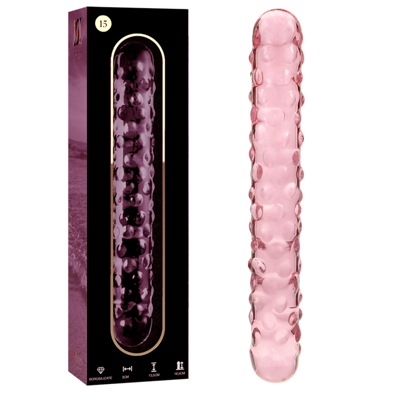 NEBULA SERIES - Modell 15 Dildo aus Borosilikatglas, 18,5 cm Ø 3 cm