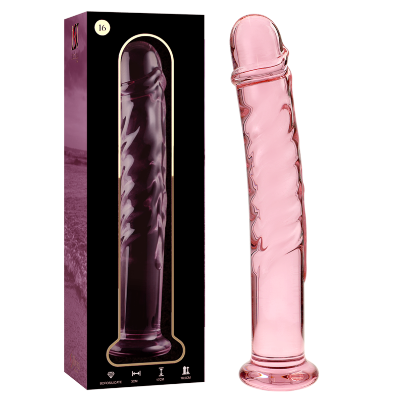 NEBULA SERIES - Modell 16 Dildo aus Borosilikatglas, 18,5 cm Ø 3 cm