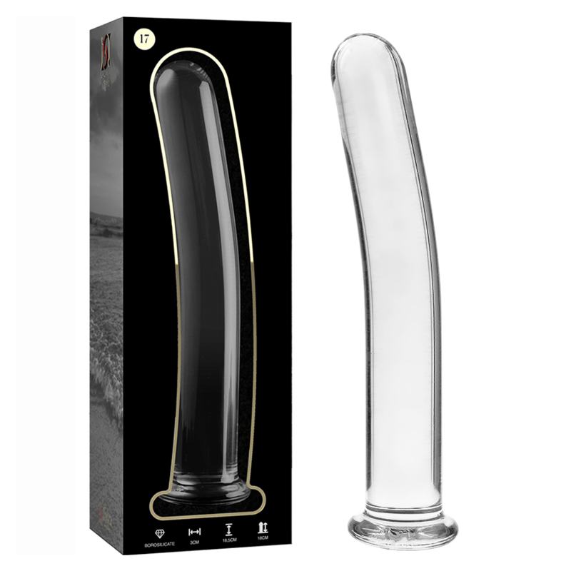 NEBULA SERIES - Modell 17 Dildo aus Borosilikatglas, 18,5 cm Ø 3 cm