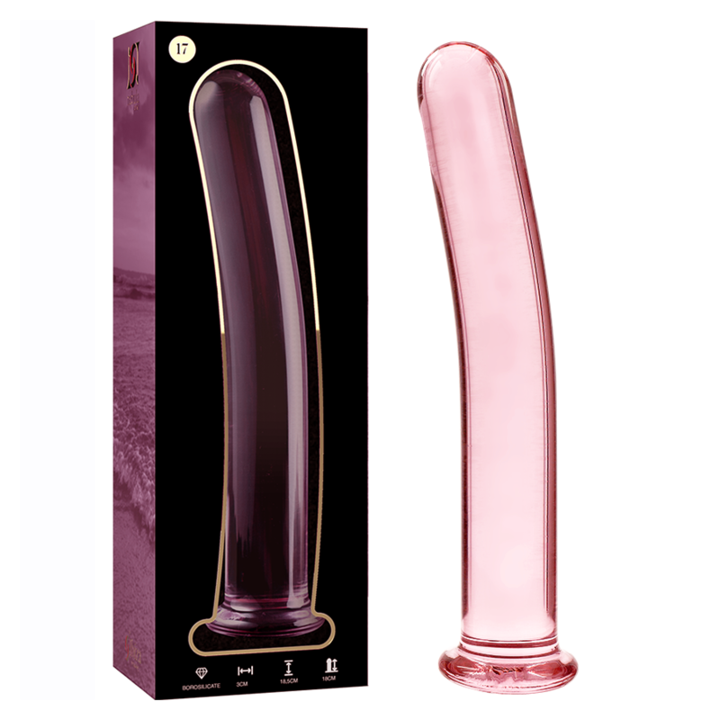 NEBULA SERIES - Modell 17 Dildo aus Borosilikatglas, 18,5 cm Ø 3 cm