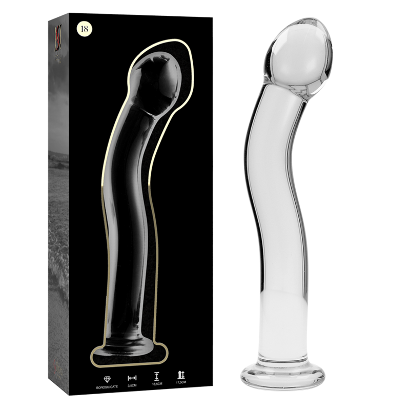 NEBULA SERIES - Modell 18 Dildo aus Borosilikatglas, 18,5 cm Ø 3,5 cm