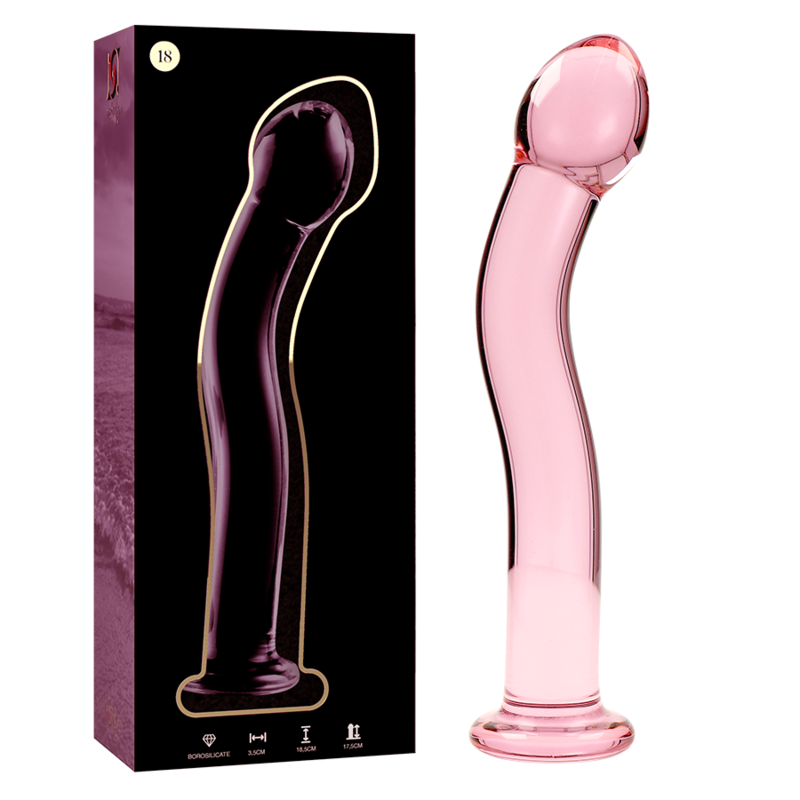 NEBULA SERIES - Modell 18 Dildo aus Borosilikatglas, 18,5 cm Ø 3,5 cm