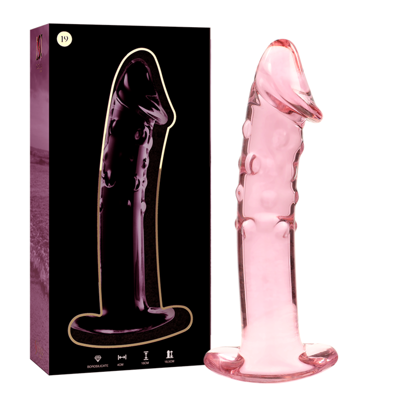 NEBULA SERIES - Modell 19 Dildo aus Borosilikatglas, 18,5 cm Ø 4 cm