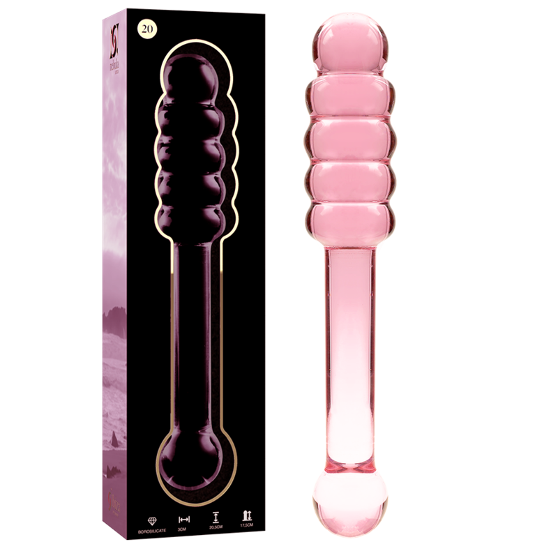 NEBULA SERIES - Modell 20 Dildo aus Borosilikatglas, 20,5 cm Ø 3 cm