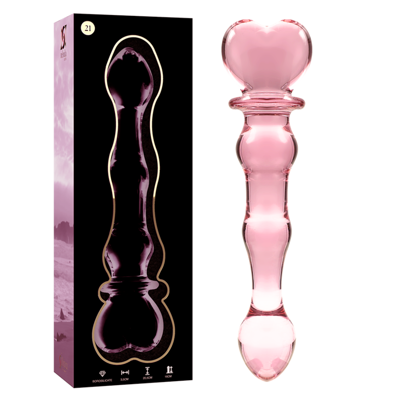 NEBULA SERIES - Modell 21 Dildo aus Borosilikatglas, 20,5 cm Ø 3,5 cm