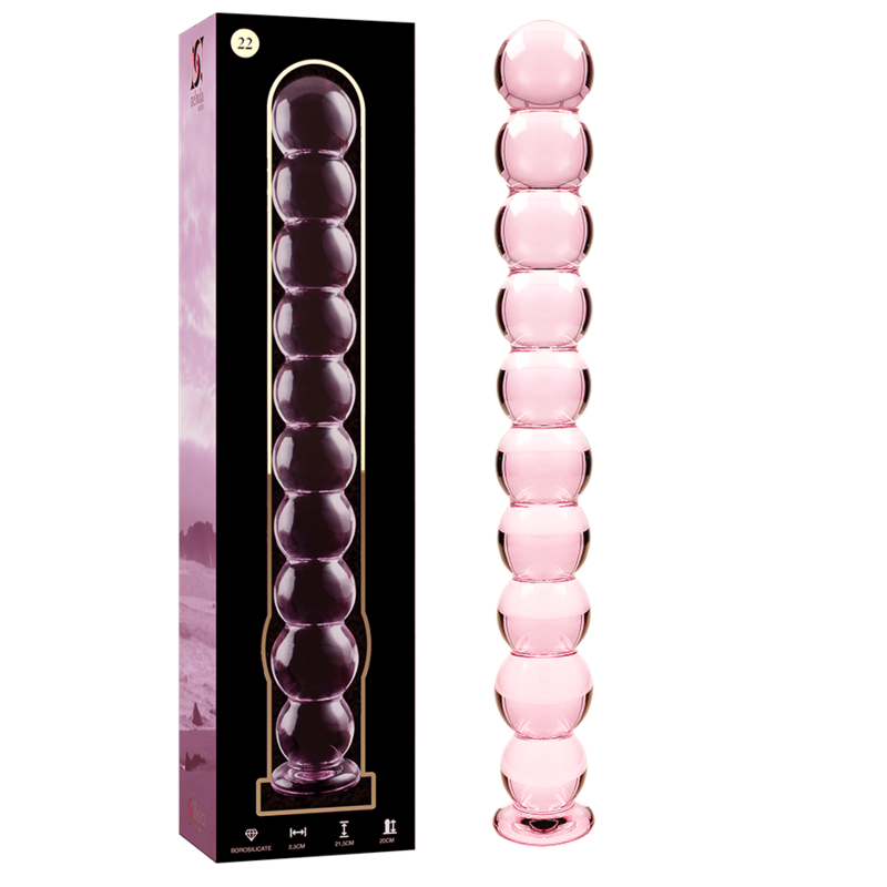 NEBULA SERIES - Modell 22 Dildo aus Borosilikatglas, 21,5 cm Ø 2,5 cm