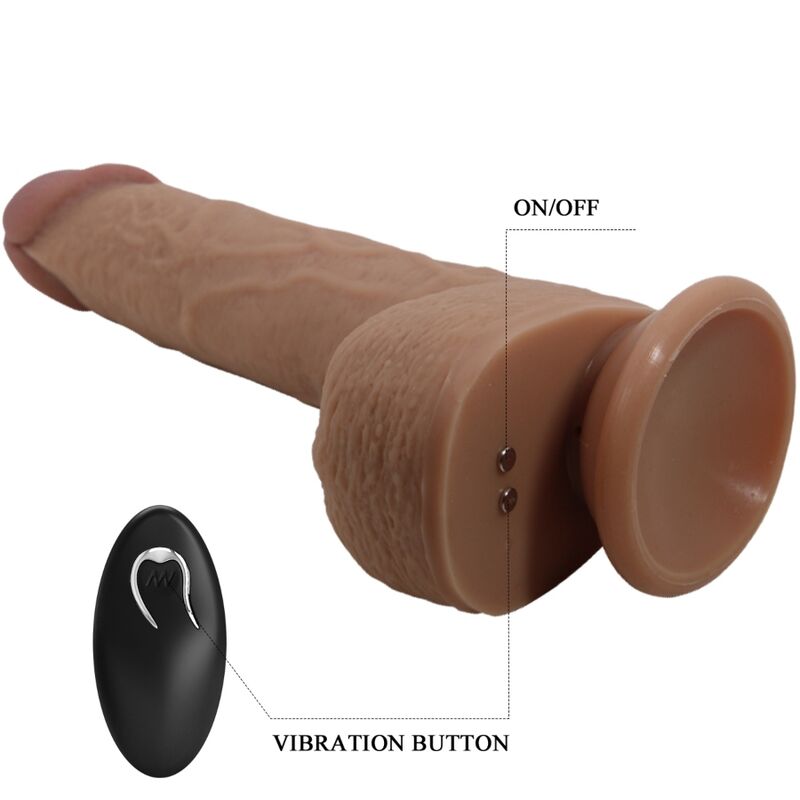 PRETTY LOVE - Tommy realistischer Dildo-Vibrator, 22,5 cm