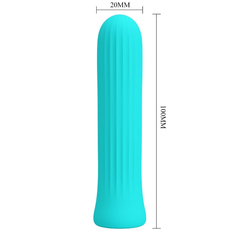 PRETTY LOVE - Blanche Stimulator-Vibrator Blau ergonomisch