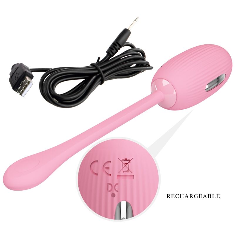 PRETTY LOVE - Doreen Pink wiederaufladbares Vibrationsei