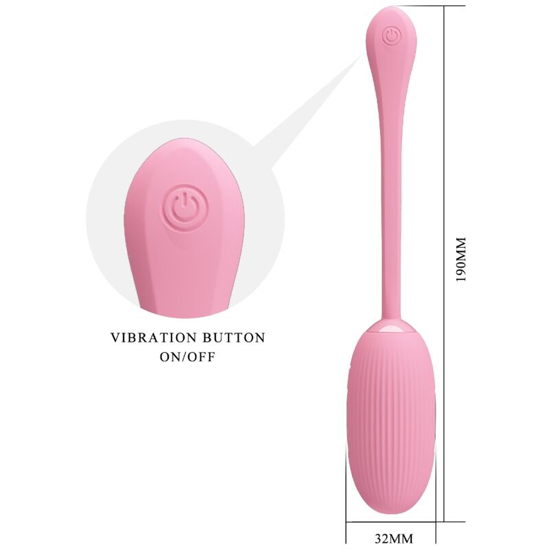 PRETTY LOVE - Doreen Pink wiederaufladbares Vibrationsei