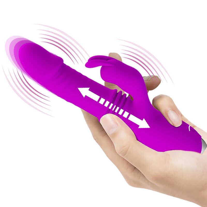 PRETTY LOVE – Dorothy wiederaufladbarer Rabbit-Vibrator, Lila