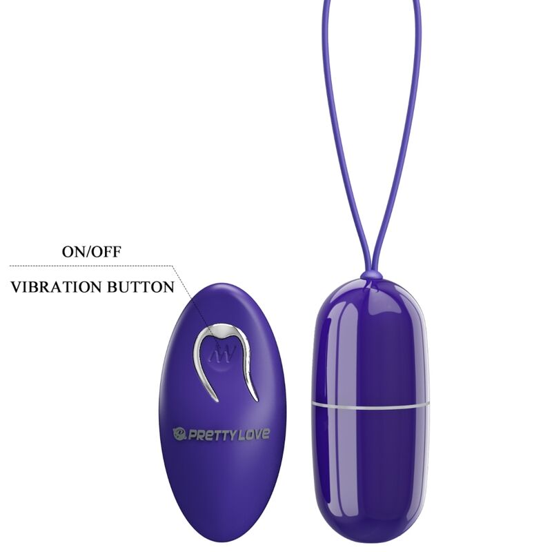 PRETTY LOVE - Arvin Vibrationsei mit Fernbedienung, Violett