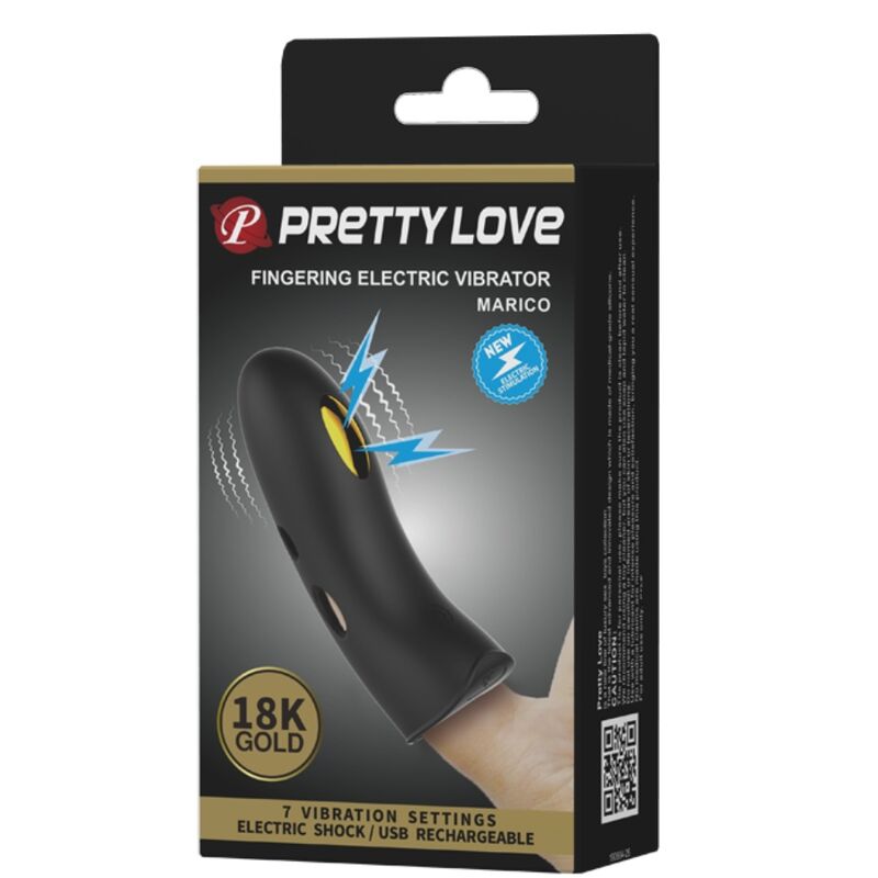 PRETTY LOVE - Marico Elektrostimulations-Fingerhülle, Schwarz