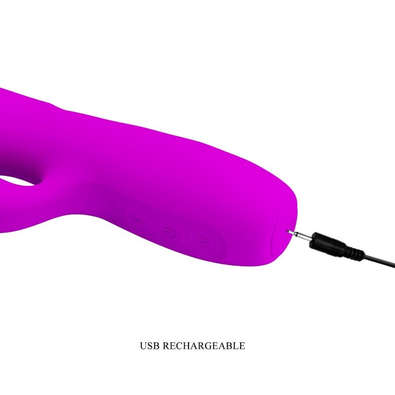 PRETTY LOVE – Melanie wiederaufladbarer Rabbit-Vibrator, Lila