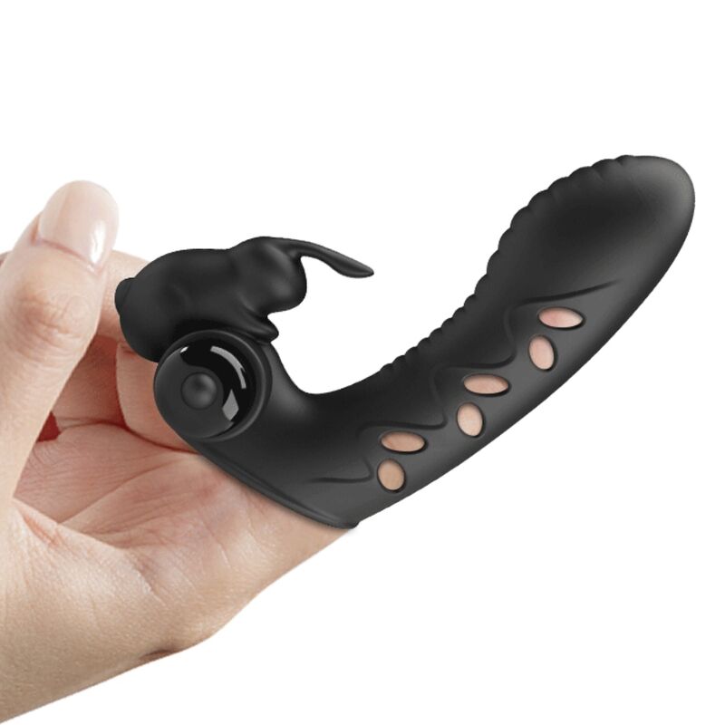 PRETTY LOVE - Vance Rabbit-Fingervibrator, Schwarz