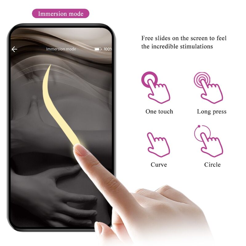 PRETTY LOVE - Vibrierendes Ei der Nymphe, App-gesteuert, Lila