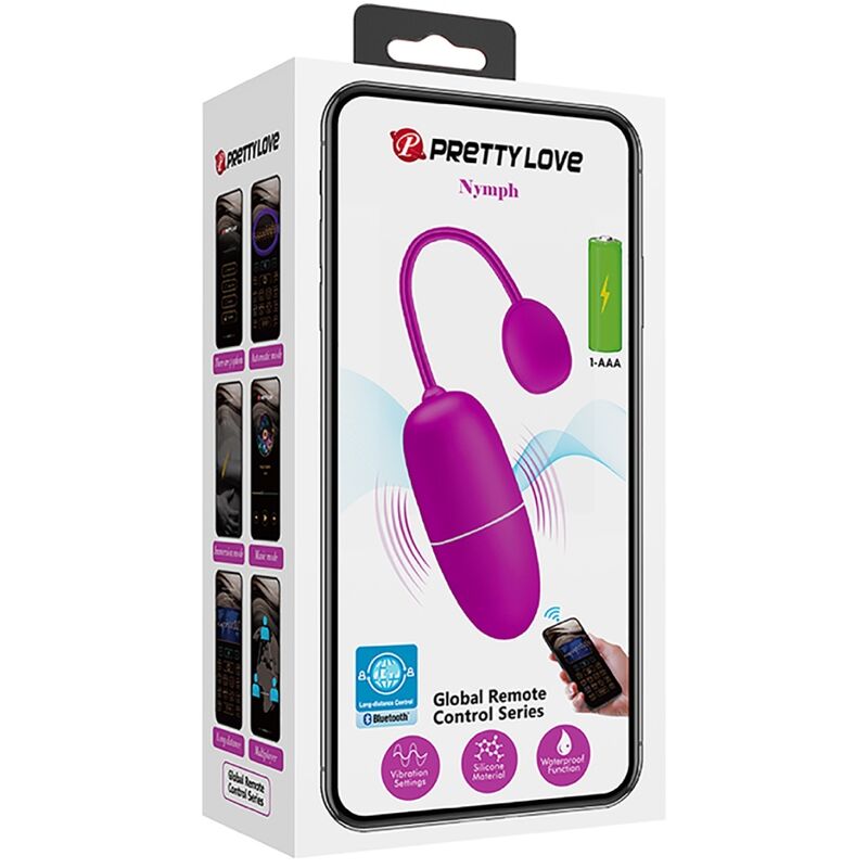 PRETTY LOVE - Vibrierendes Ei der Nymphe, App-gesteuert, Lila