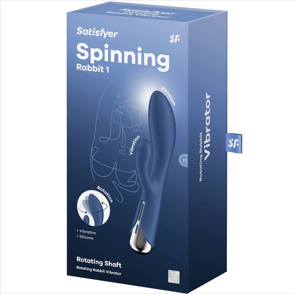 SATISFYER - Spinning Rabbit 1 Klitoris- und G-Spot-Stimulation Blau