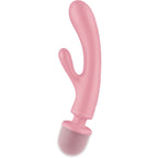 SATISFYER - TRIPLE LOVER RABBIT VIBRATOR MASSAGER GRAU