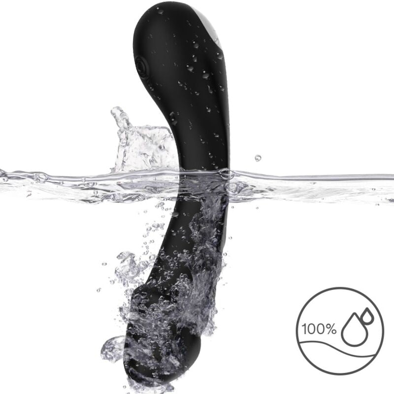 ARMONY - G-Spot-Dildo-Vibrator aus Silikon Schwarz