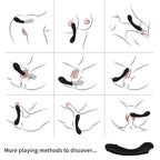 ARMONY - G-Spot-Dildo-Vibrator aus Silikon Schwarz