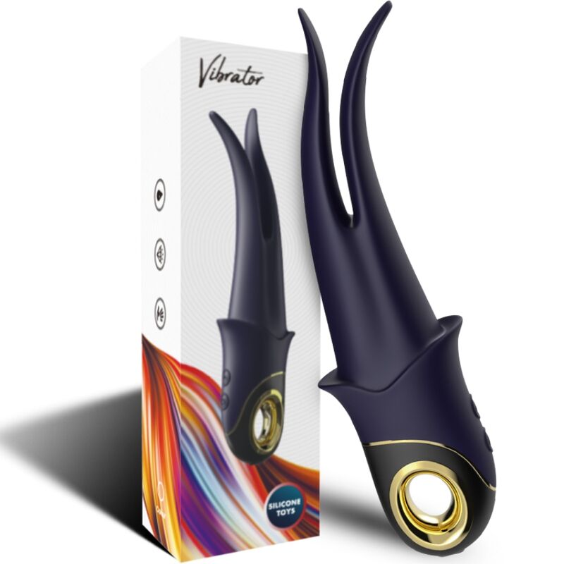 ARMONY – Shadow Doppelkopf-Vibrator mit Teasing-Funktion, Blau