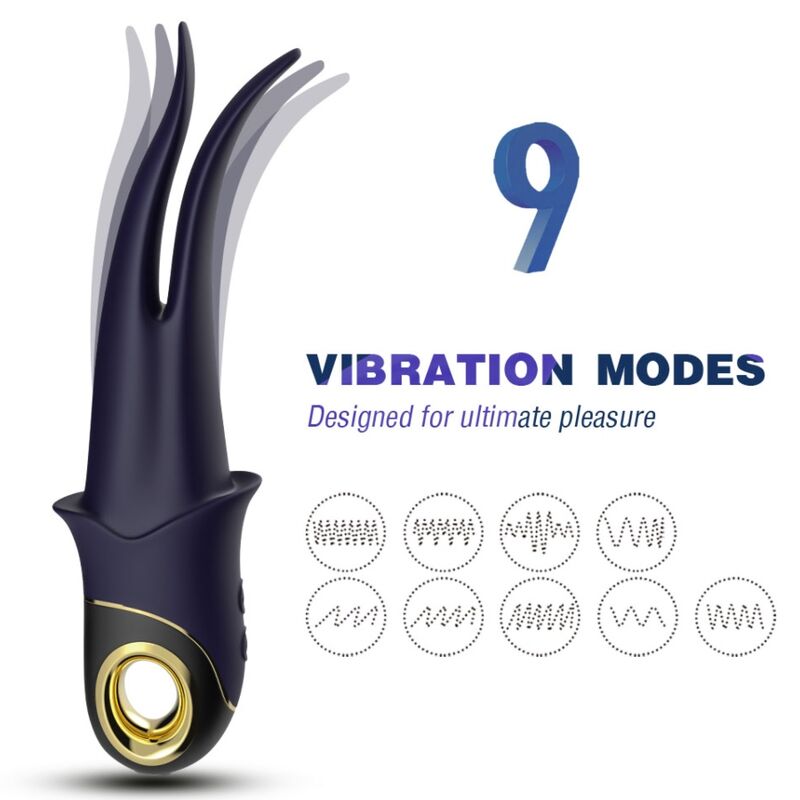 ARMONY – Shadow Doppelkopf-Vibrator mit Teasing-Funktion, Blau