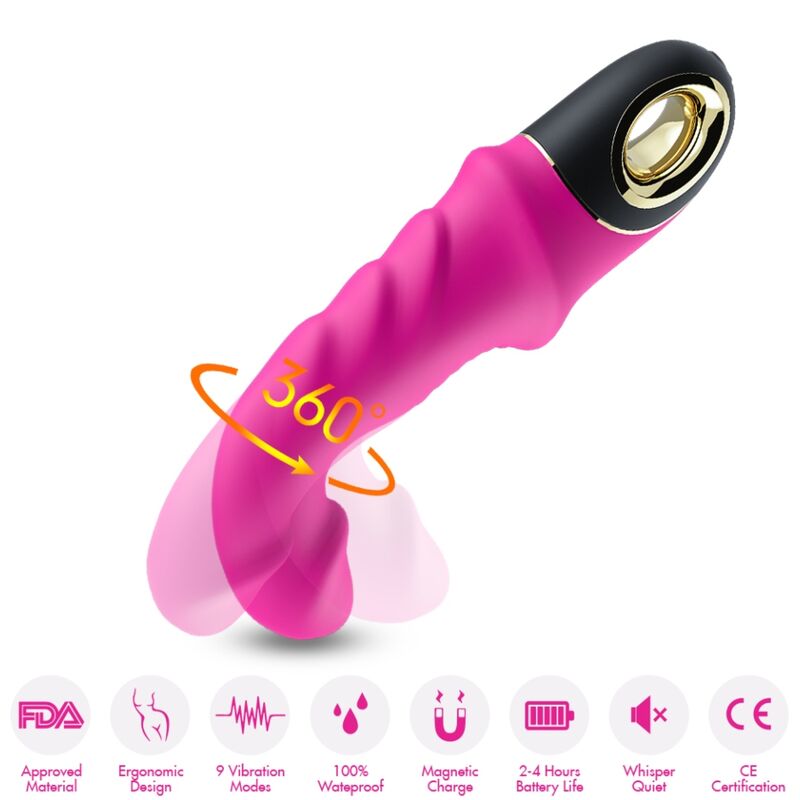 ARMONY - Joyblade Dildo-Vibrator mit Rotator Fuchsia
