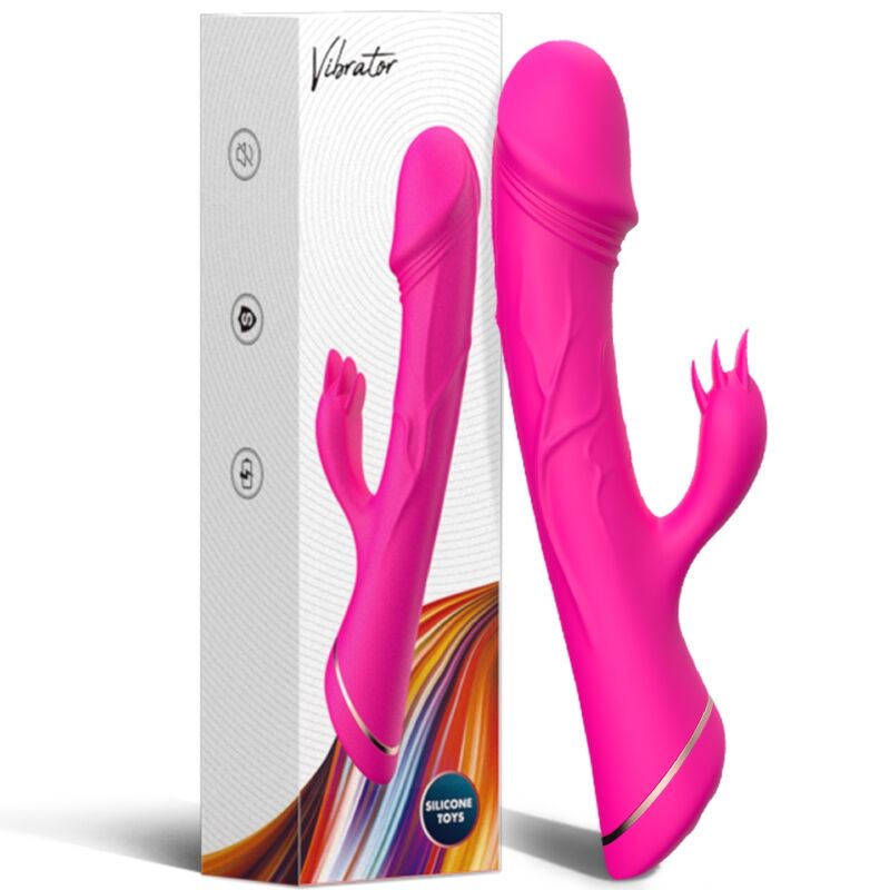 ARMONY - Rabbit-Dildo-Vibrator aus Silikon Fuchsia