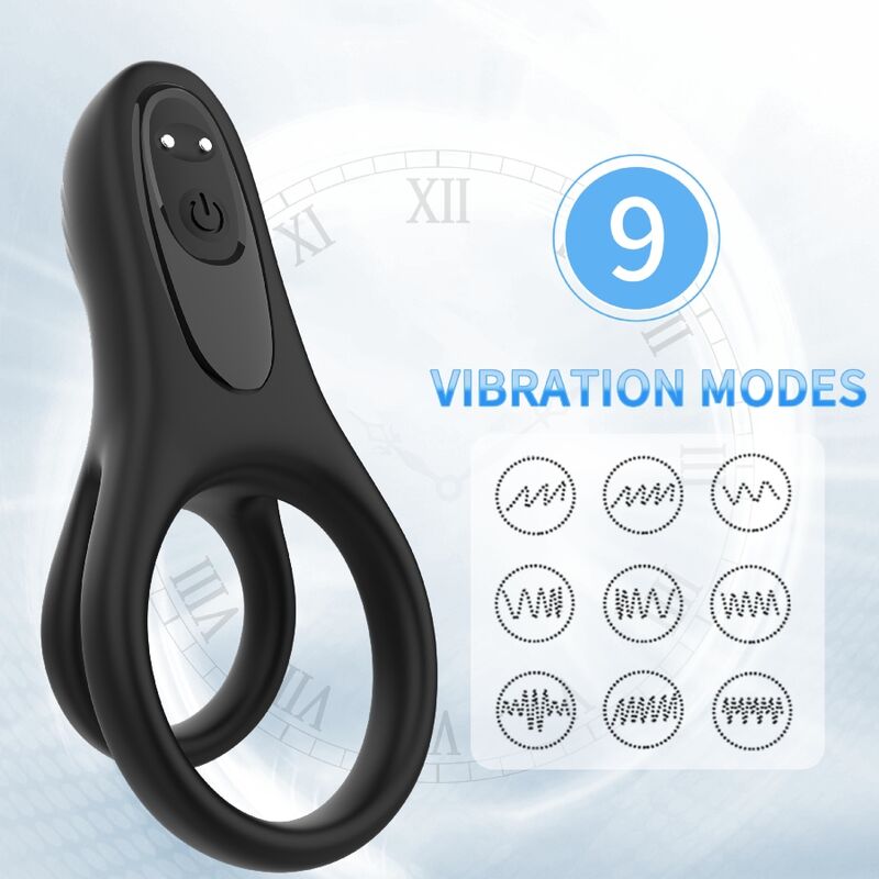 ARMONY – Doppelring-Vibrator, Schwarz