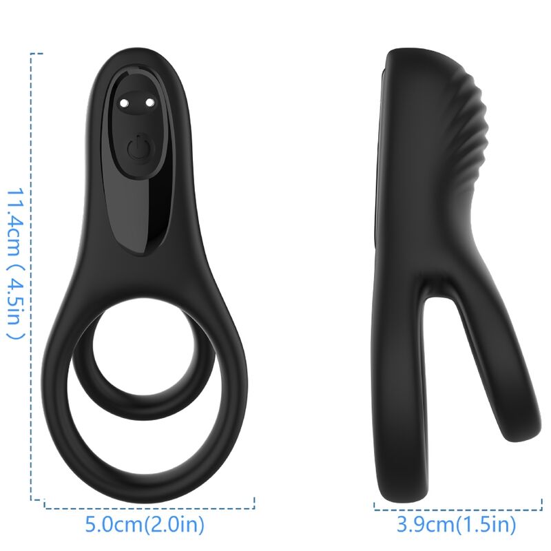 ARMONY – Doppelring-Vibrator, Schwarz