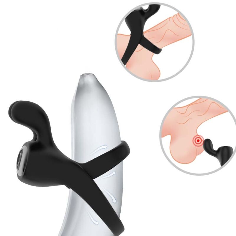 ARMONY – Rabbit-Vibratorring, Schwarz