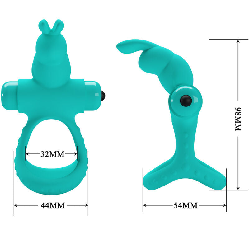PRETTY LOVE - Figgy Rabbit-Vibrationsring, Grün