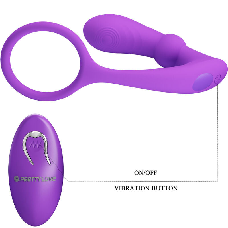PRETTY LOVE - Warren Analring mit Vibrator, Violett