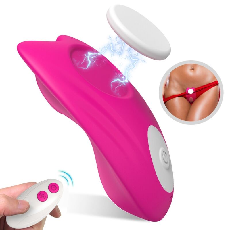 ARMONY – Butterfly tragbarer Höschenvibrator mit Fernbedienung, Rosa