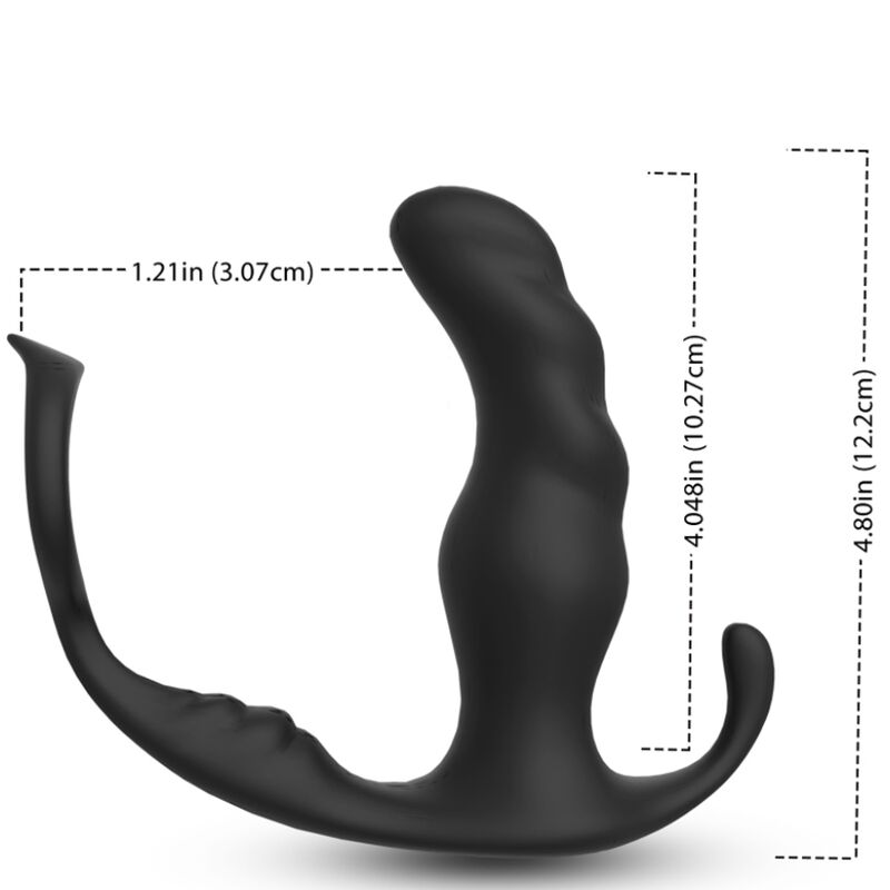 ARMONY – Knight Anal- und Prostatavibrator mit Ring und Fernbedienung, Schwarz