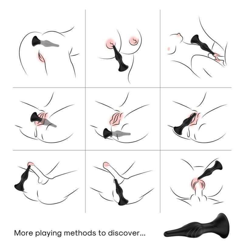 ARMONY - Vibrator & Analplug mit Fernbedienung Schwarz