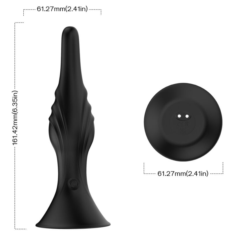 ARMONY – Vibrator und Analplug mit Fernbedienung, Schwarz