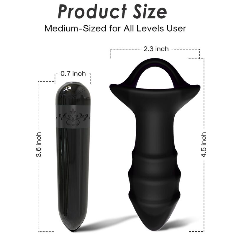 ARMONY – Kylin Fingervibrator und Analplug mit Fernbedienung, Schwarz