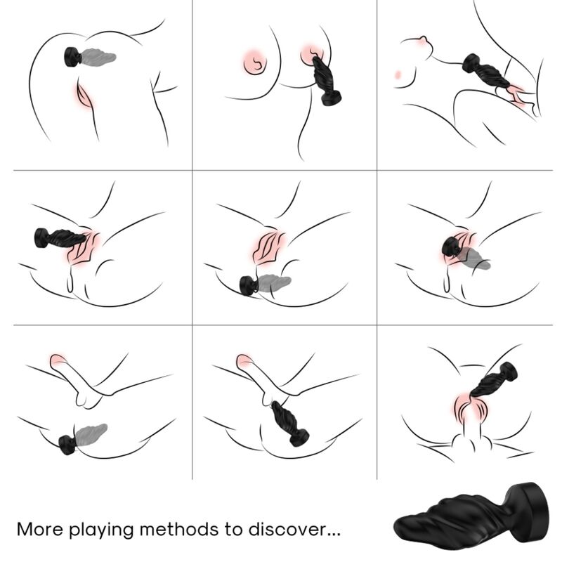 ARMONY - Vibrator & Analplug mit Fernbedienung Schwarz