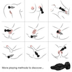 ARMONY - Vibrator & Analplug mit Fernbedienung Schwarz