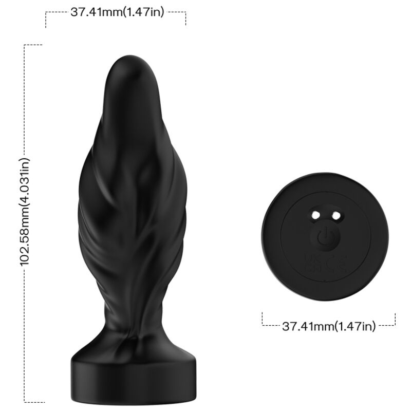 ARMONY - Vibrator & Analplug mit Fernbedienung Schwarz